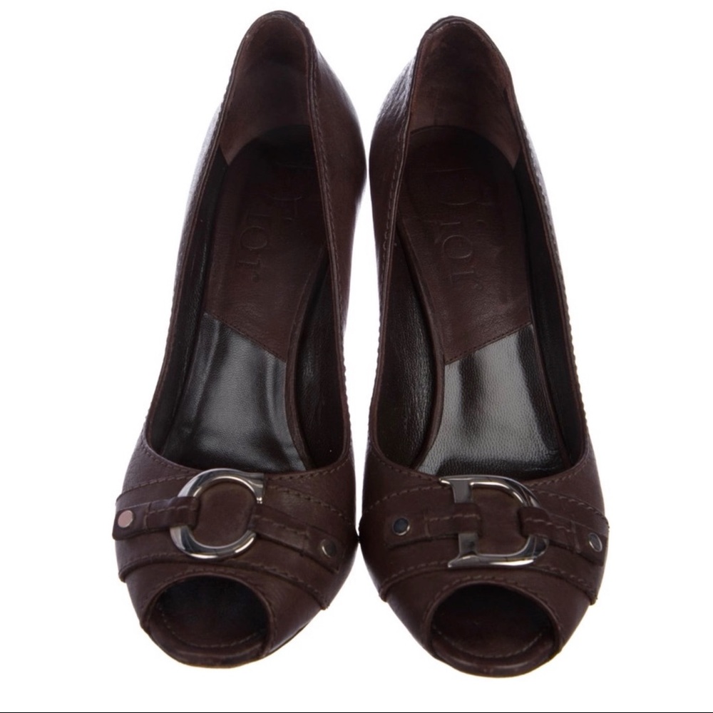 Christian Dior Vintage Brown Pumps